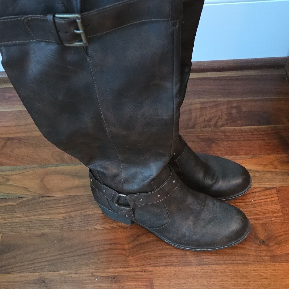 B.O.C. Dark Brown Knee-High Boots